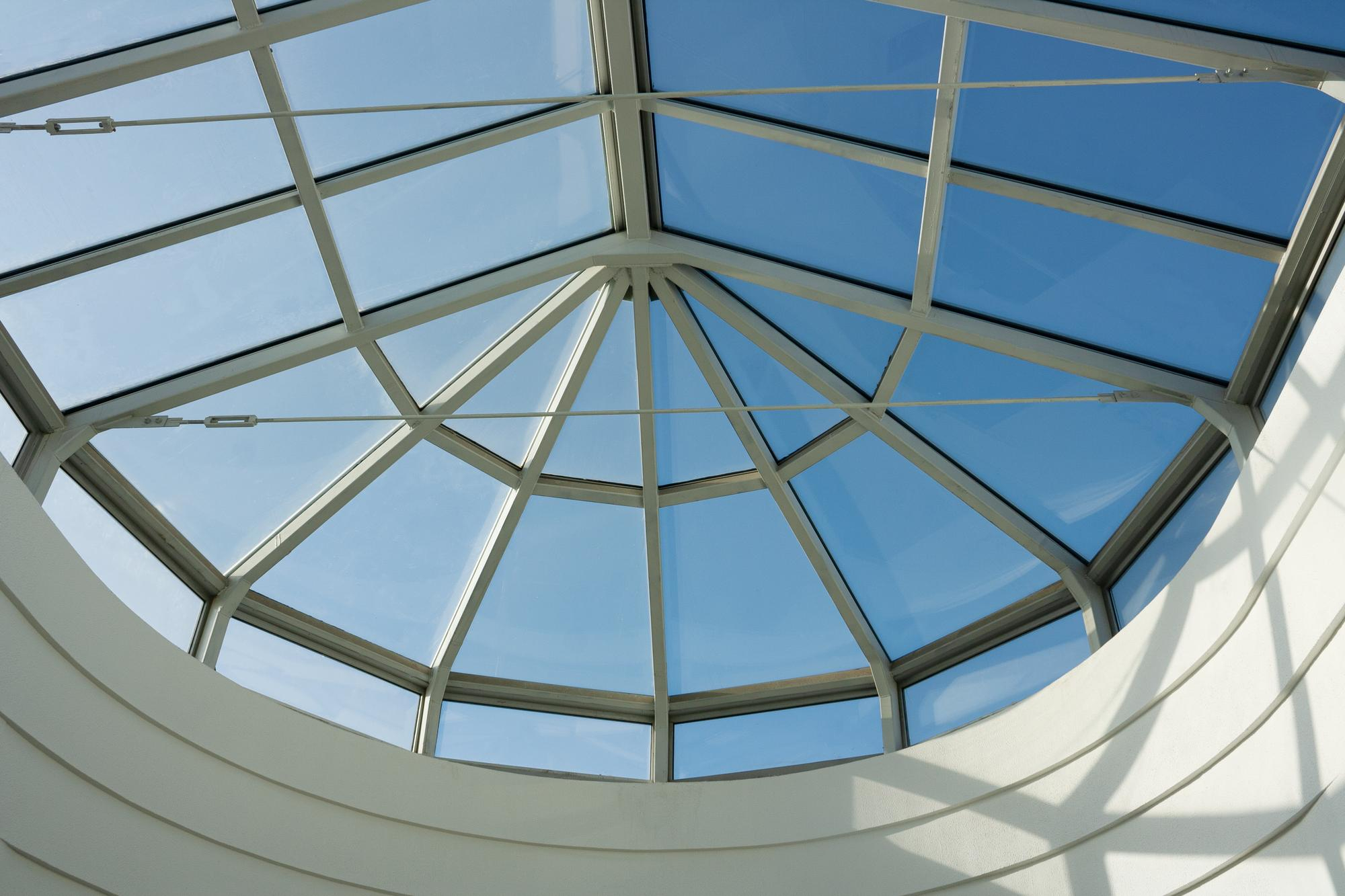 Custom glass skylight dome interior design – Los Angeles